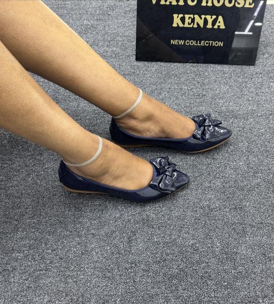 Glossy - bow doll shoes