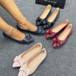 Glossy - bow doll shoes