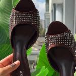 Elegant studded heels