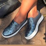 Textured slip-on sneakers