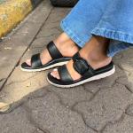 Double strap buckle sandals