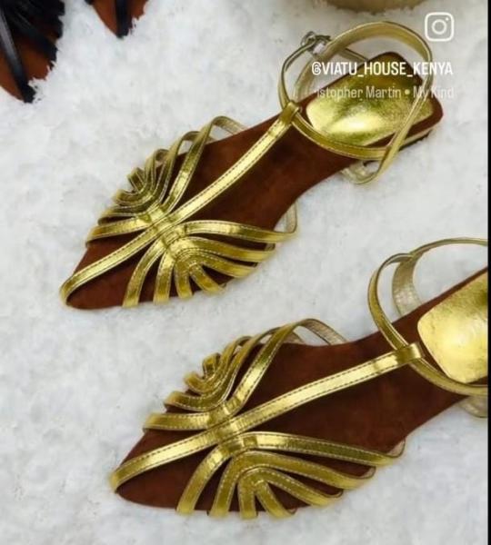 Strappy elegant flats