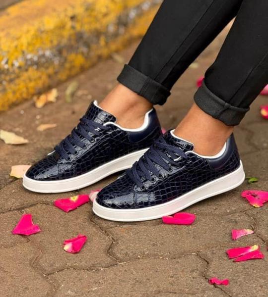 Bold croc sneakers