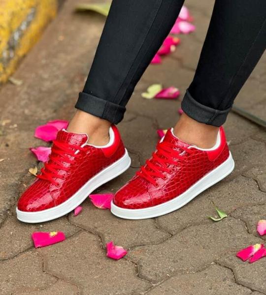 Bold croc sneakers